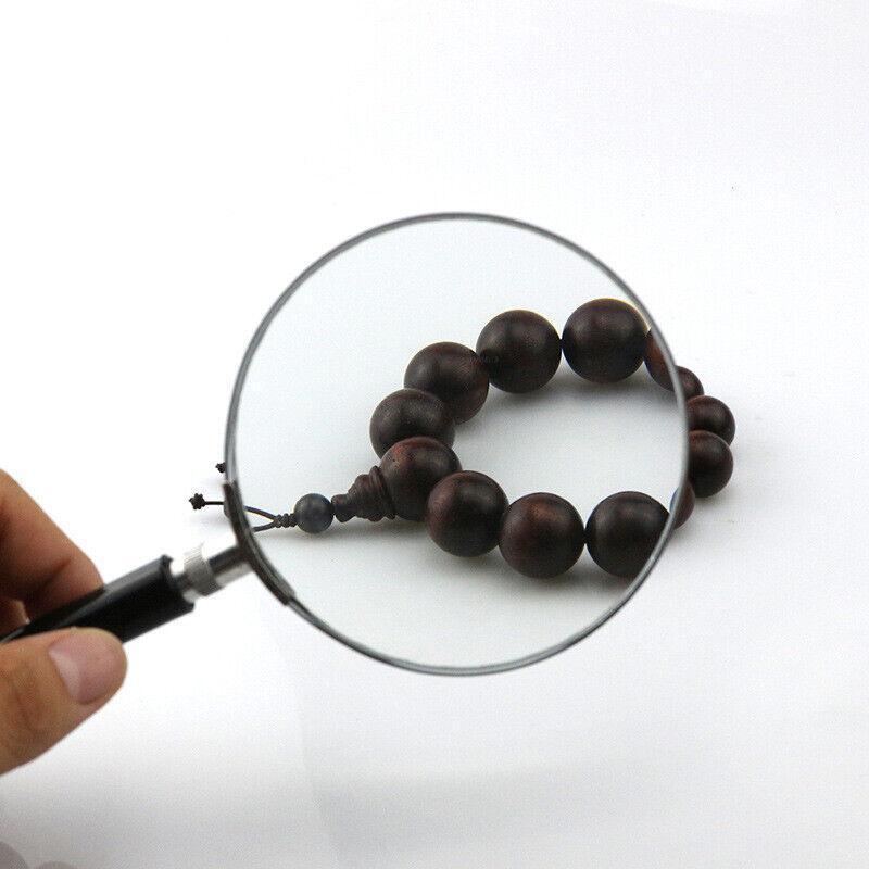 Magnifying Glass 10X Handheld Metal Frame 50mm Loupe