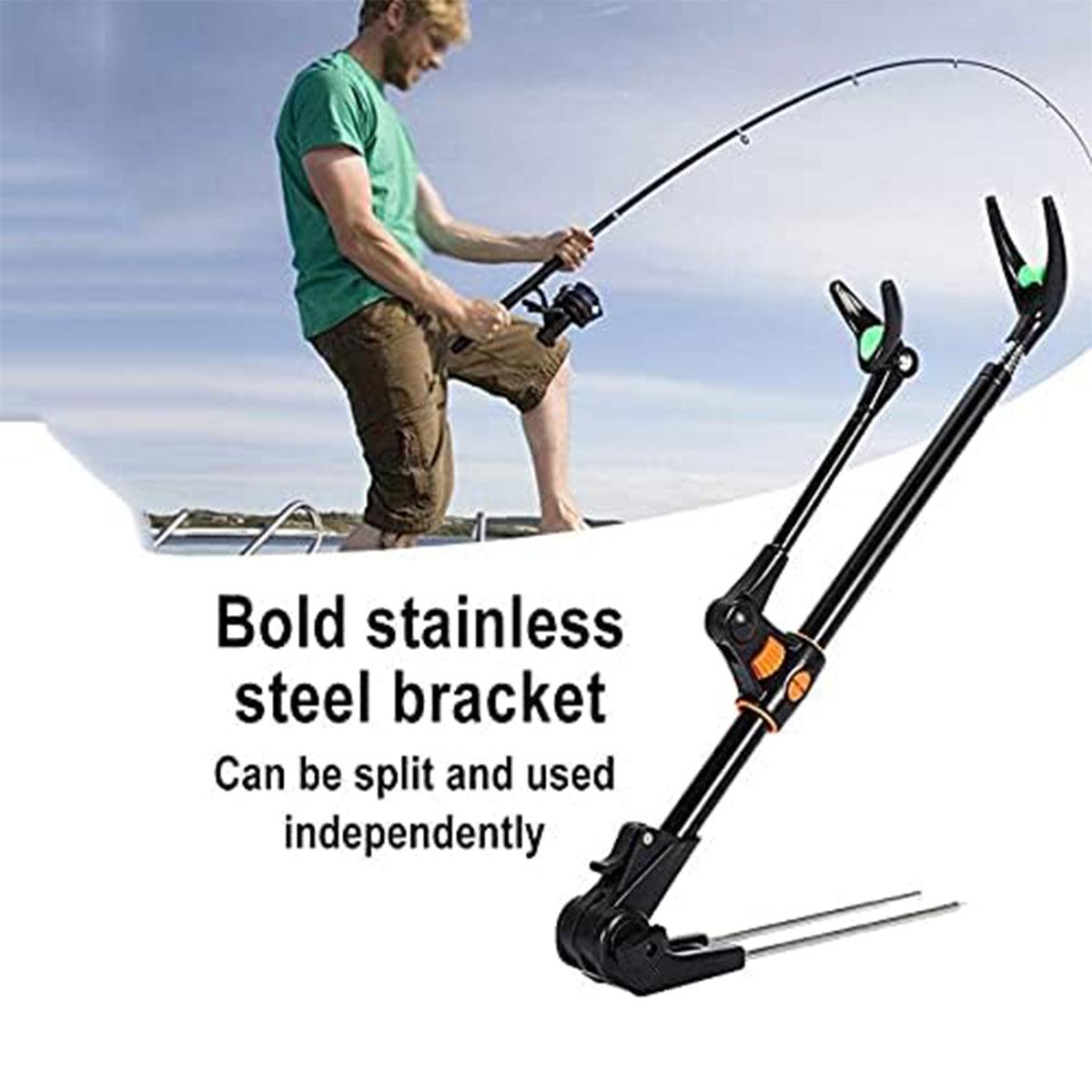 Bracket Fishing Rod Holder Multi Functional Rod Stand for Fishing and Outdoors - Black-240cm