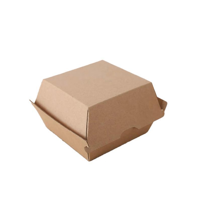 UP To 250PCS Cardboard Hot Dog Box - Brown Corrugated Kraft - Plain - CB6-200PCS
