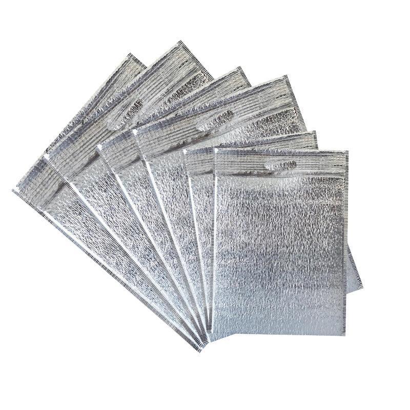 100Pcs Aluminum Foil Insulated Food Storage Bags for Thermal Cooling - 20*30CM-100PCS