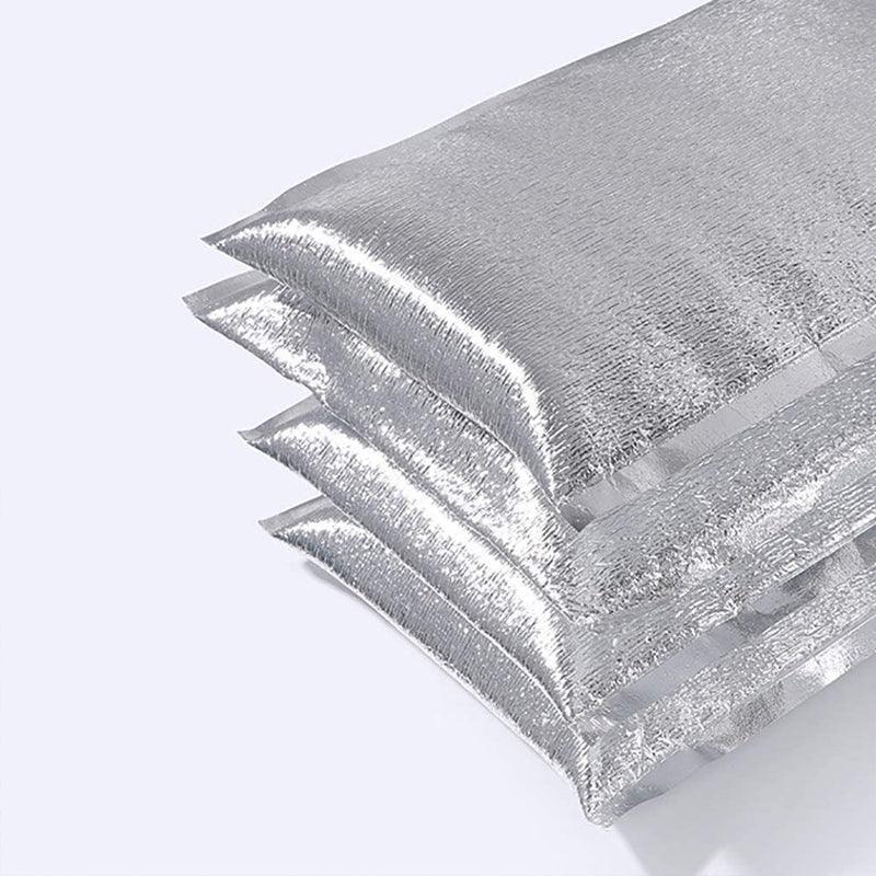 100Pcs Aluminum Foil Insulated Food Storage Bags for Thermal Cooling - 30*40CM-100PCS