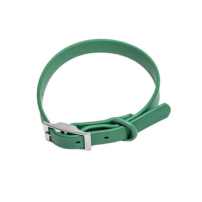 PVC Dog Collar Working Dog Kennels Waterproof Soft Adjustable for Pets L Size - Coffee