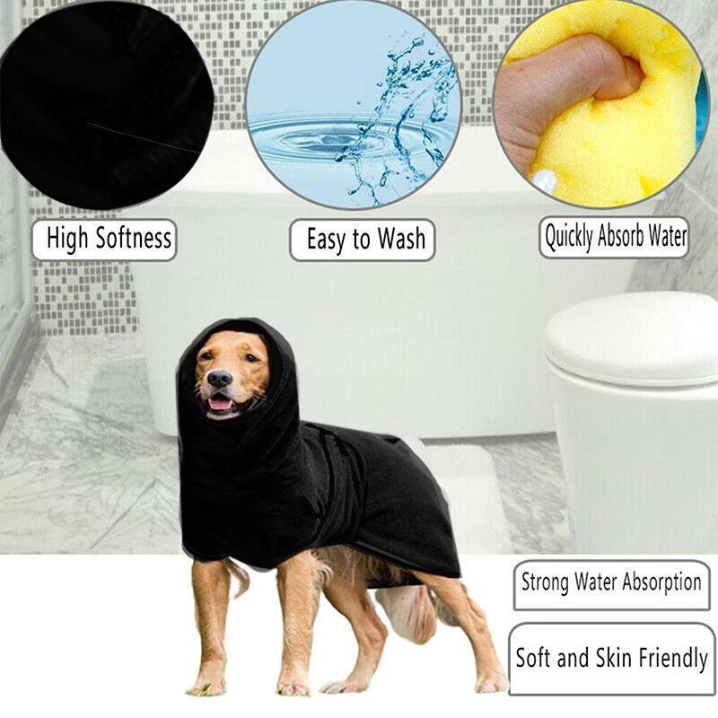 Dog Puppy HoodiesJacket Solid Coat Pet Winter Soft Warm Clothes S-5XL Purple - 4XL
