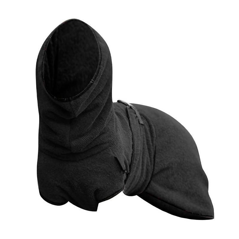Dog Puppy Hoodies Jacket Solid Coat Pet Winter Soft Warm Clothes S-5XL Black - L