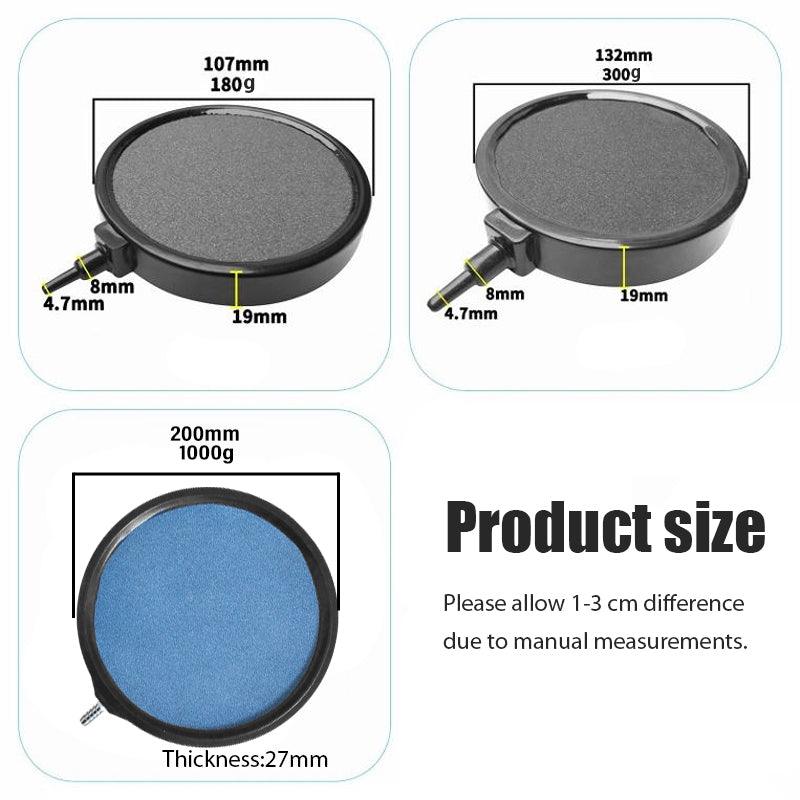 Air Bubble Disk Stone Aquarium Aerator Fish Tank Pump Hydroponics Oxygen - 13cm