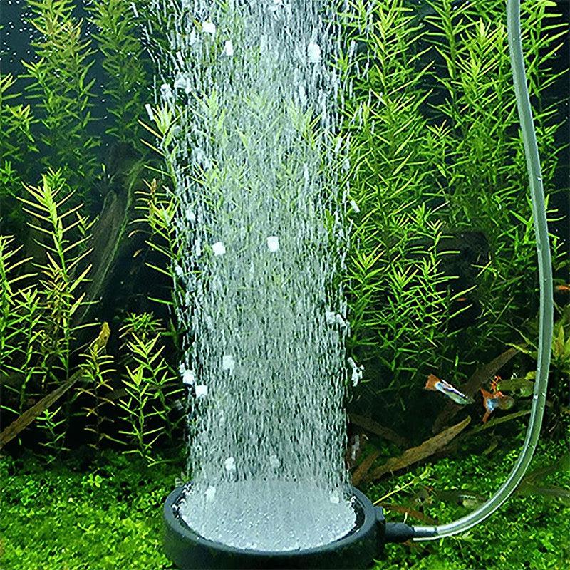 Air Bubble Disk Stone Aquarium Aerator Fish Tank Pump Hydroponics Oxygen - 13cm