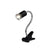 E27 Reptile Heat Lamp UVA UVB Turtle Lizard Heating Light with Clip - 25W Bulb + Black Holder