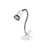E27 Reptile Heat Lamp UVA UVB Turtle Lizard Heating Light with Clip - 25W Bulb + Black Holder