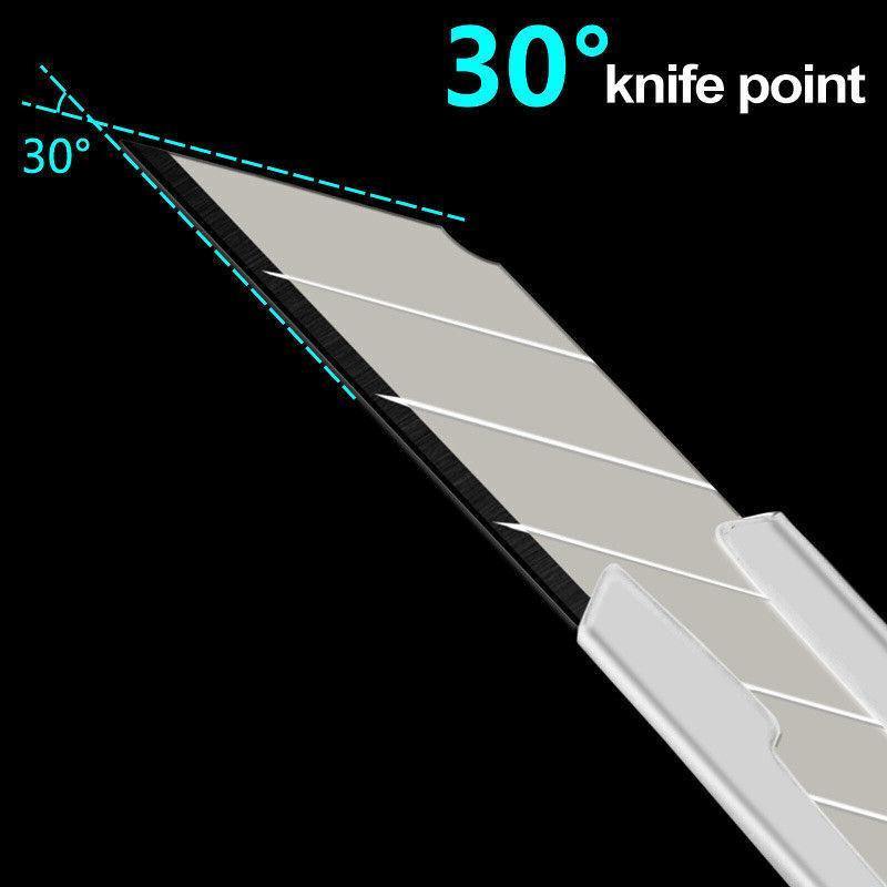 5PCS Snap-Off Daily Utility Knife Lock Back Box Cutters Retractable Knifes