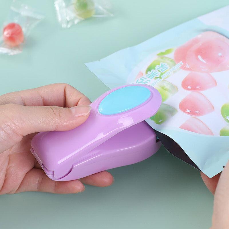 Handheld Mini Heat Sealer Poly Bag Sealing Machine Food Portable Plastic Small - Purple