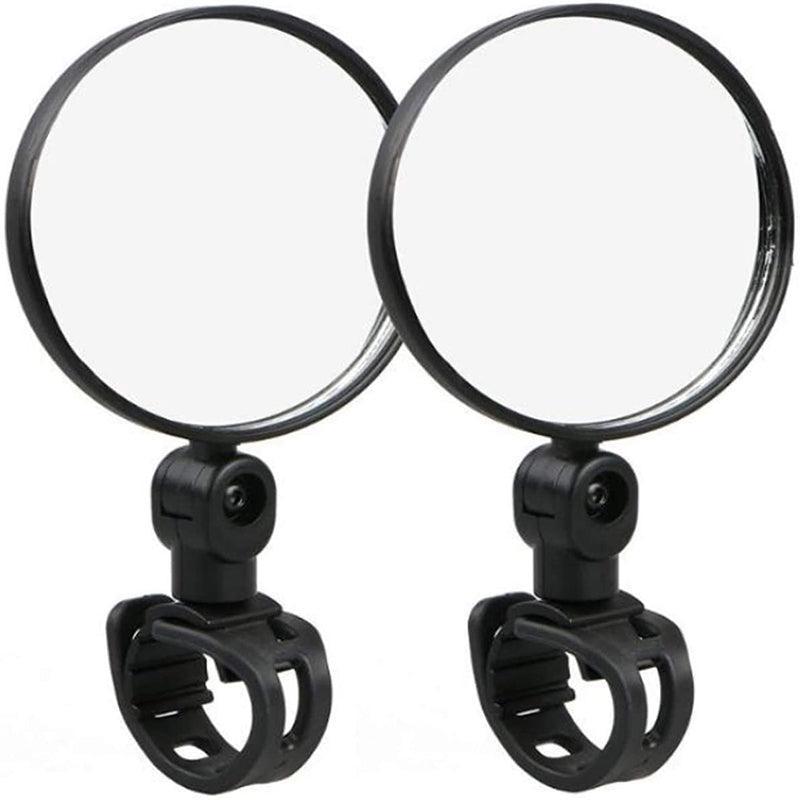 2PCS 360 Degree Bicycle Rearview Mirror Handlebar Mount Adjustable