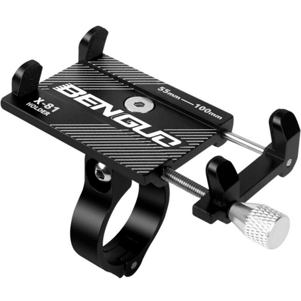 Aluminium Alloy Bicycle Phone Holder Handlebar Mount For Bike Motorcycle - Black