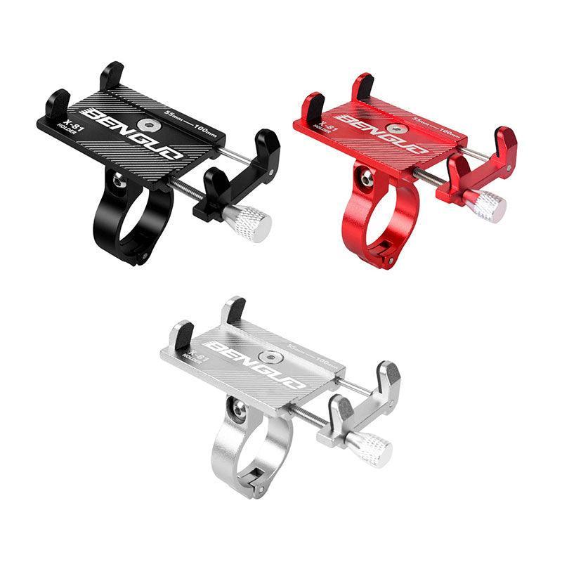 Aluminium Alloy Bicycle Phone Holder Handlebar Mount For Bike Motorcycle - Silver