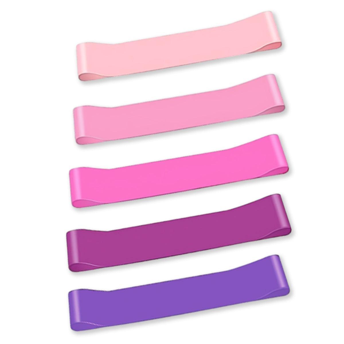 Exercise Resistance Bands Loop Power Strength Training Fitness Yoga Pilates Gym - Dark Pink (600*50*0.7MM)