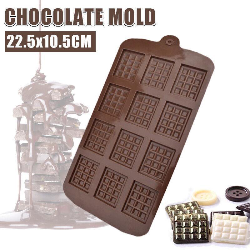 Mini Chocolate Bar Flexible Silicone Mold Candy Chocolate Cake Jelly Mould