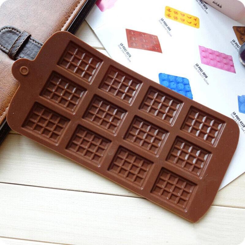 Mini Chocolate Bar Flexible Silicone Mold Candy Chocolate Cake Jelly Mould