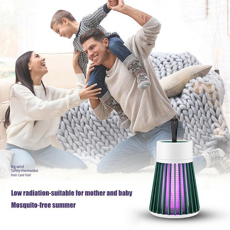 Electric Mosquito Killer Lamp Insect Catcher Fly Bug Zapper Trap Led Uv Mozzie - Green (Recharge)
