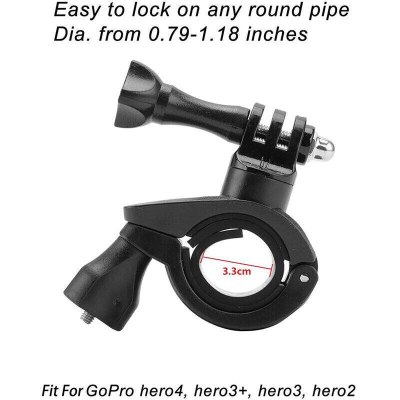 Handlebar Mount Holder Clamp For Gopro Hero 9 8 7 6 5 Bicycle Bike Motorcycle