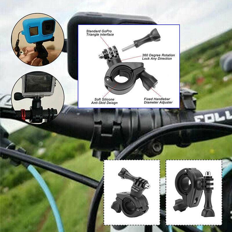 Handlebar Mount Holder Clamp For Gopro Hero 9 8 7 6 5 Bicycle Bike Motorcycle