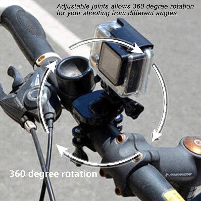 Handlebar Mount Holder Clamp For Gopro Hero 9 8 7 6 5 Bicycle Bike Motorcycle