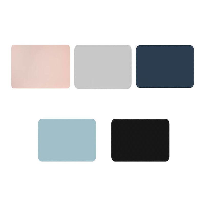 Leather Mouse Pad 30x25.5cm Waterproof Gaming Desk Mat Anti Slip Rubber Mousepad - Grey