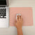 Leather Mouse Pad 30x25.5cm Waterproof Gaming Desk Mat Anti Slip Rubber Mousepad - Grey