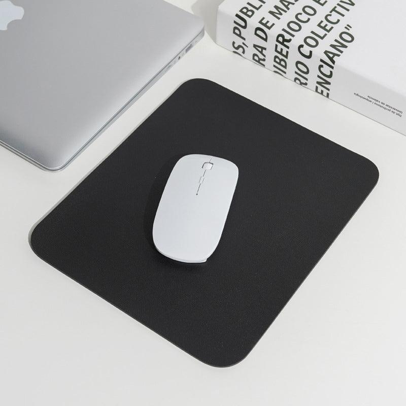 Pu Leather Gaming Mouse Pad Desk Mat Anti-Slip Speed Mousepad 22X22Cm Waterproof - Grey