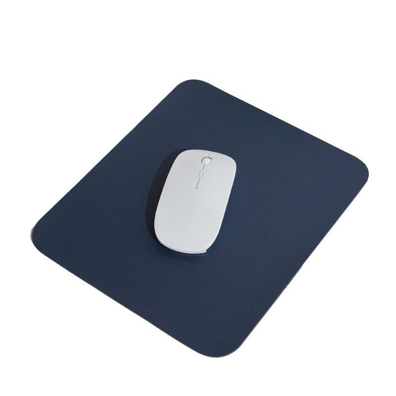 Pu Leather Gaming Mouse Pad Desk Mat Anti-Slip Speed Mousepad 22X22Cm Waterproof - Grey