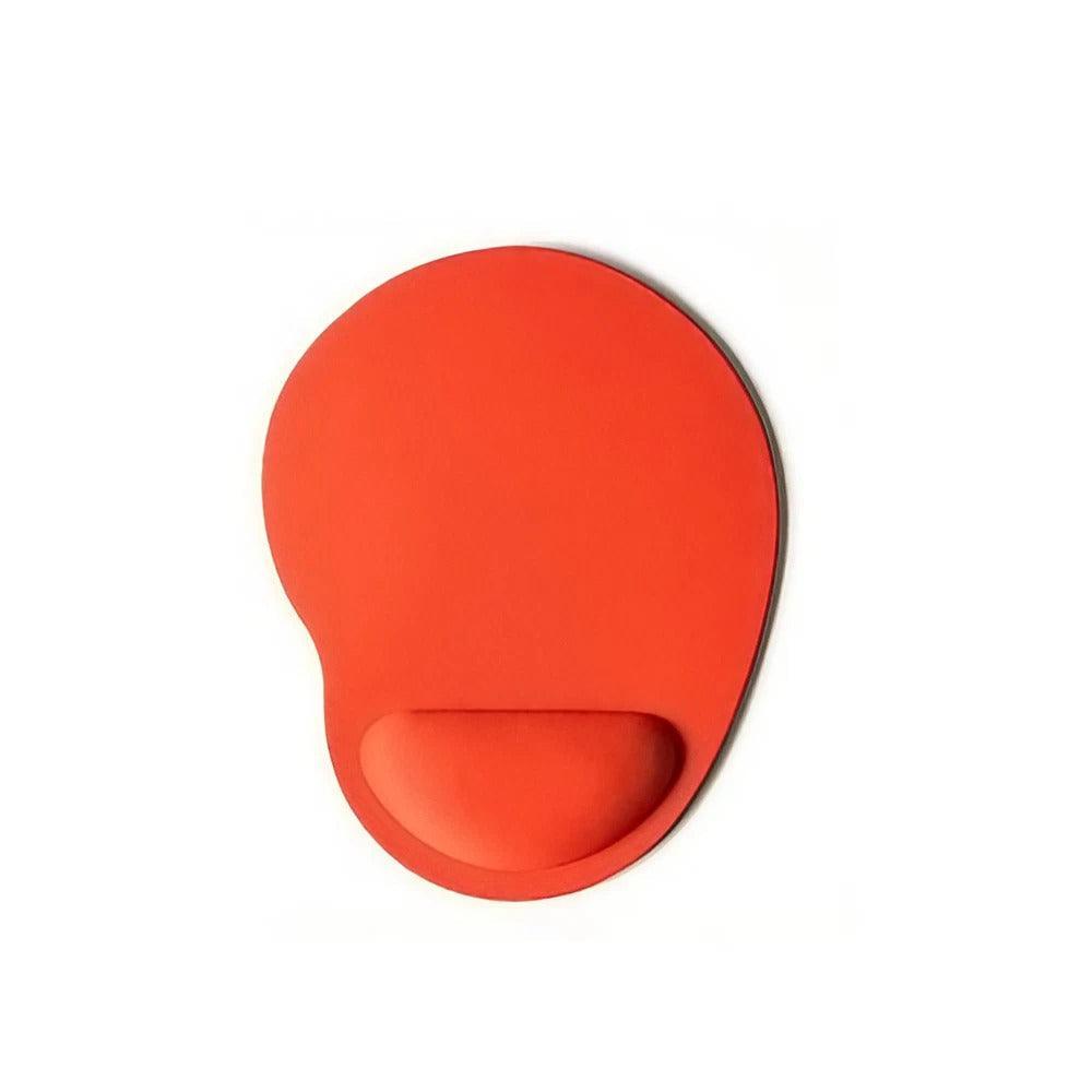 Comfort Mouse Pad with Built In Wrist Support Non Slip Ergonomic Mice Mat - Orange