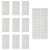 10pcs Stainless Steel Wire Mesh for Water Plants Fish Tank Aquarium Decoration - 8x8cm