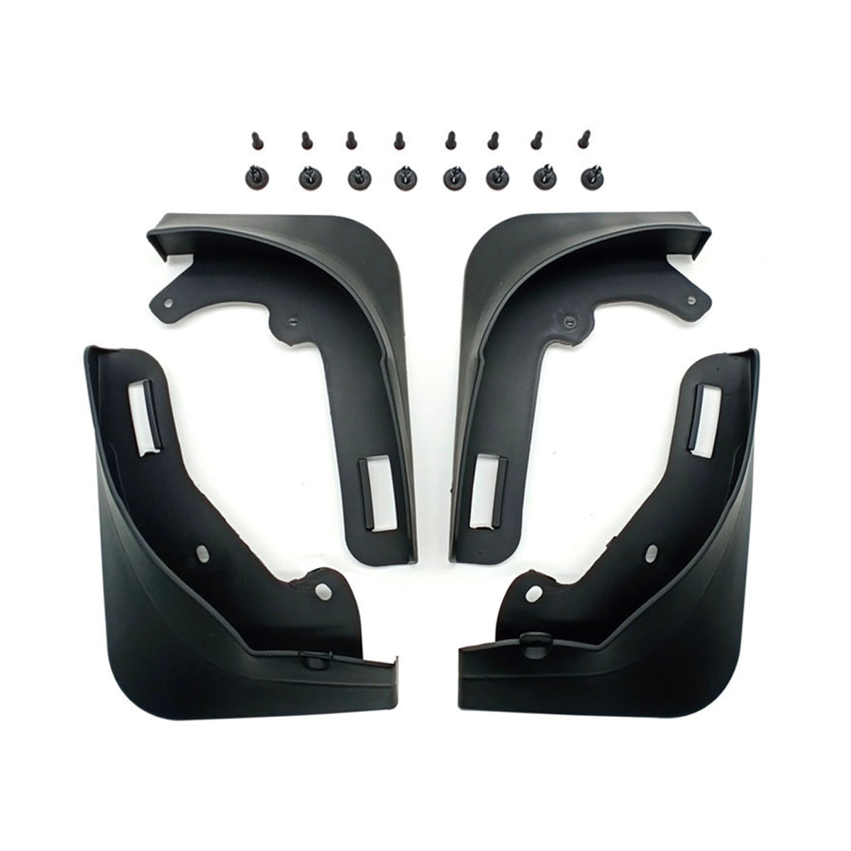 4PCS Universal Soft Rubber Fender Flares Wheel Arch Guard No Drill Car Accessories