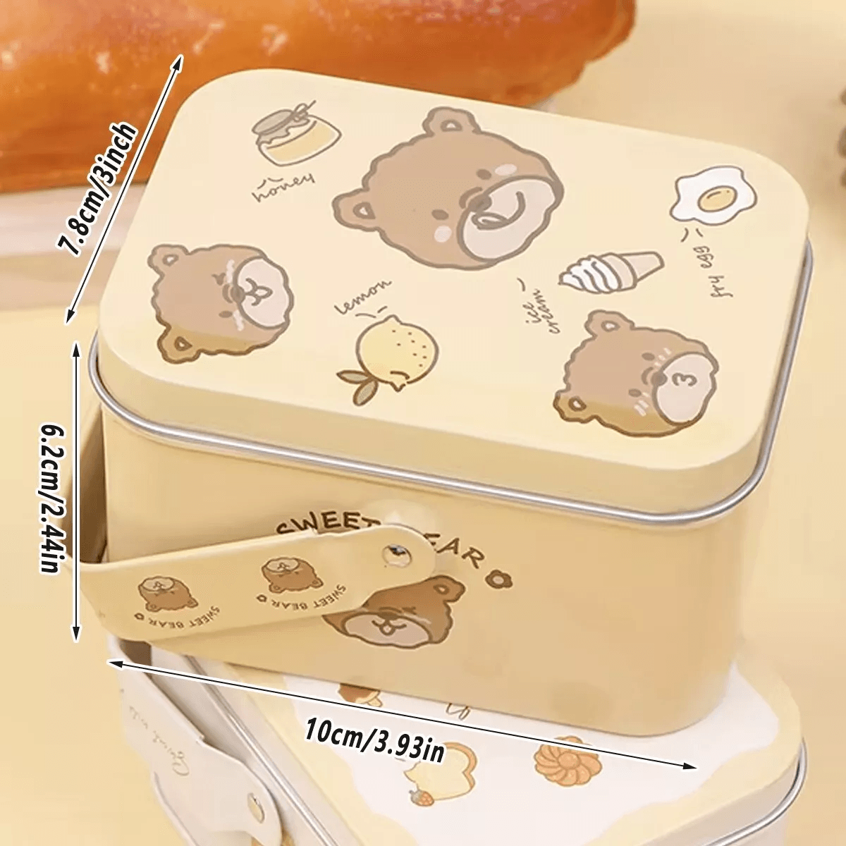 10PCS Cookie Tin Box Metal Biscuit Gift Box Candy Packaging Dragon Year Baking - Carrot Rabbit