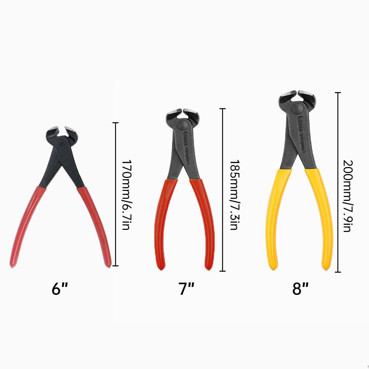 Nail Puller Nail Remover Tool Cutting Pliers Carpenter Tools End Cutting Pliers - 8 inch