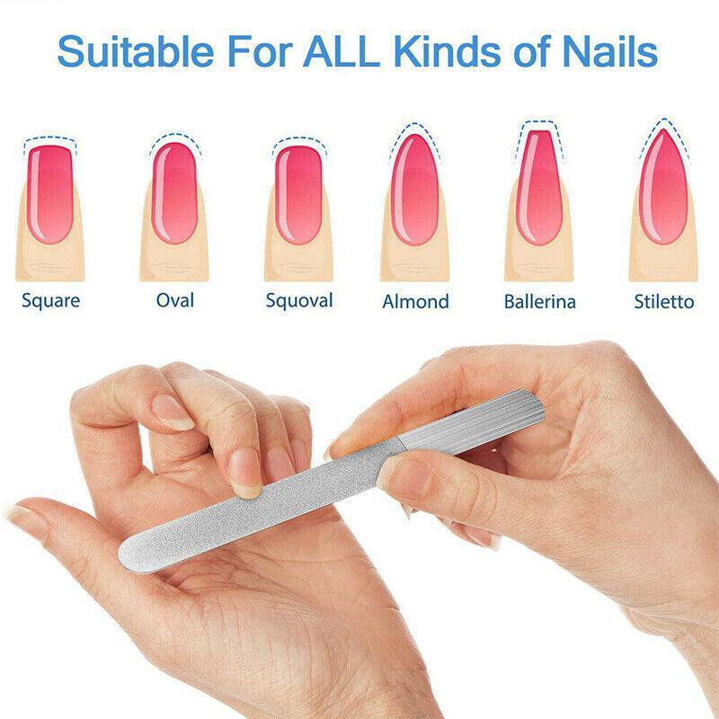 Diamond Nail File for Hand Foot Care Manicure Podiatry Tool 20.2cm - 5PCS