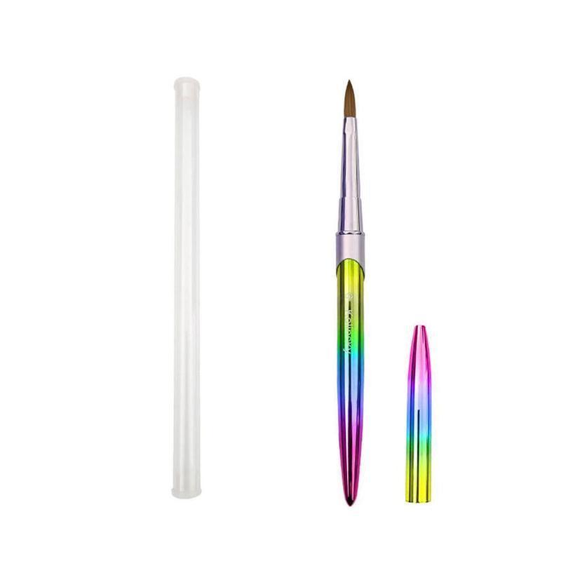 Kolinsky Acrylic Nail Art Brush Manicure Powder Professional Tools Size 2-18 - 8#