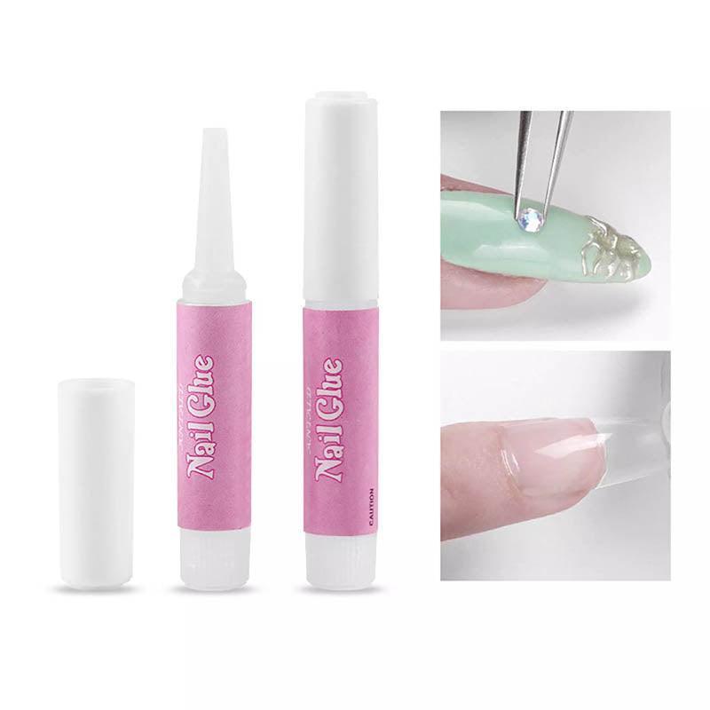 Nail Glue Adhesive 2g for Fake Nails Tips Acrylic Nail Art Strong Bond 2 to 50PCS - 50PCS