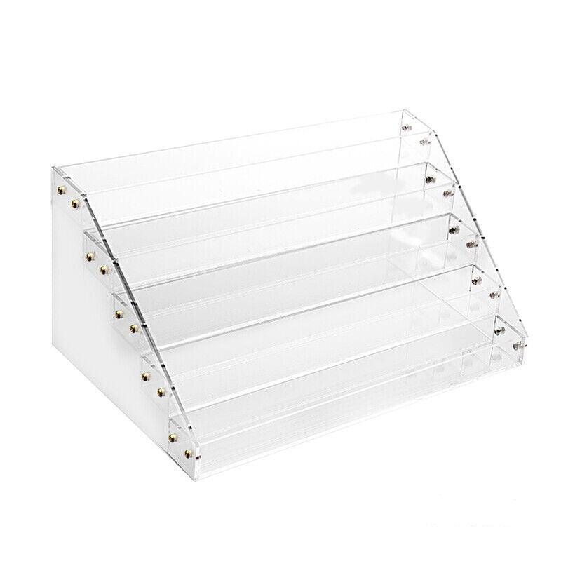 Nail Polish Storage Rack with 4 to 6 Tiers Acrylic Display Stand for Makeup and Lipstick - 5Tiers