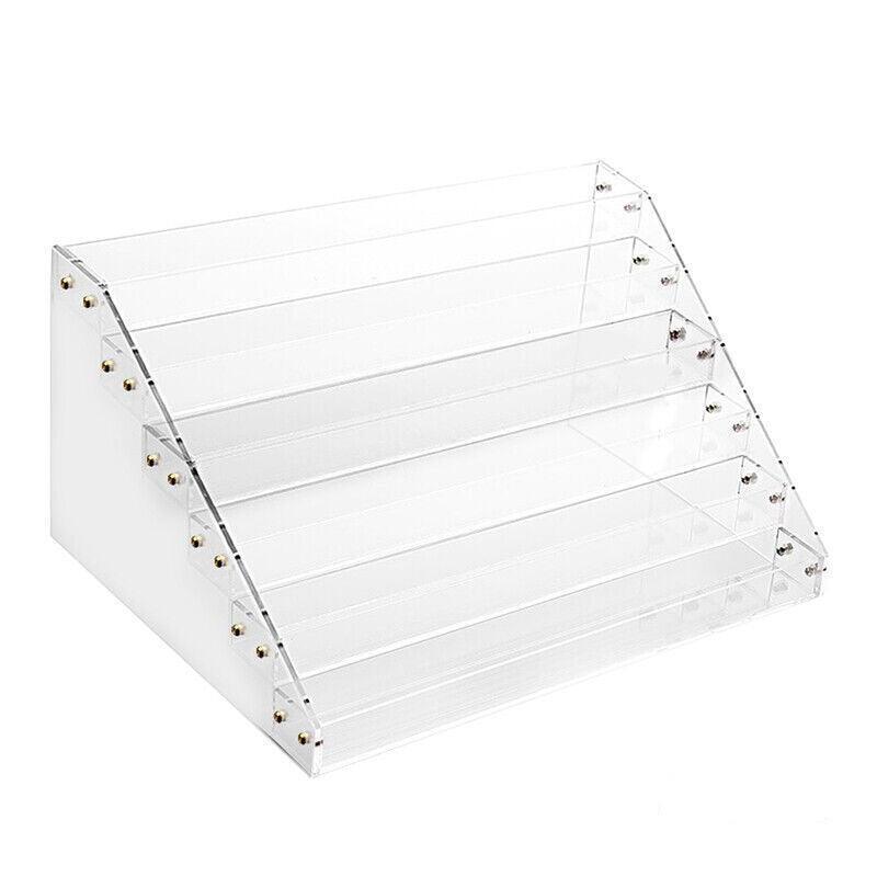 Nail Polish Storage Rack with 4 to 6 Tiers Acrylic Display Stand for Makeup and Lipstick - 5Tiers