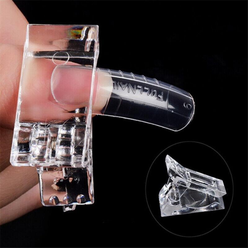 5-50Pcs Nail Tips Clip Clamps For Poly Gel Quick Building Extension Builder Tool - 5PCS