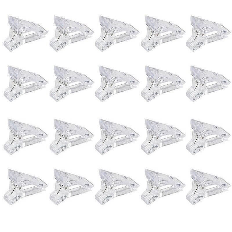 5-50Pcs Nail Tips Clip Clamps For Poly Gel Quick Building Extension Builder Tool - 5PCS