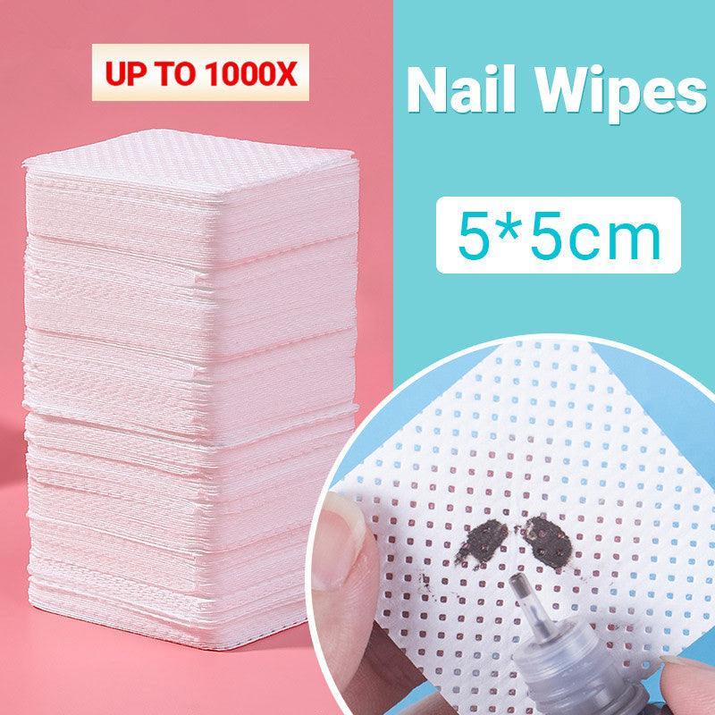 1000Pcs Lint-Free Nail Wipes Cotton Pads for Polish Removal & Manicure - 200PCS
