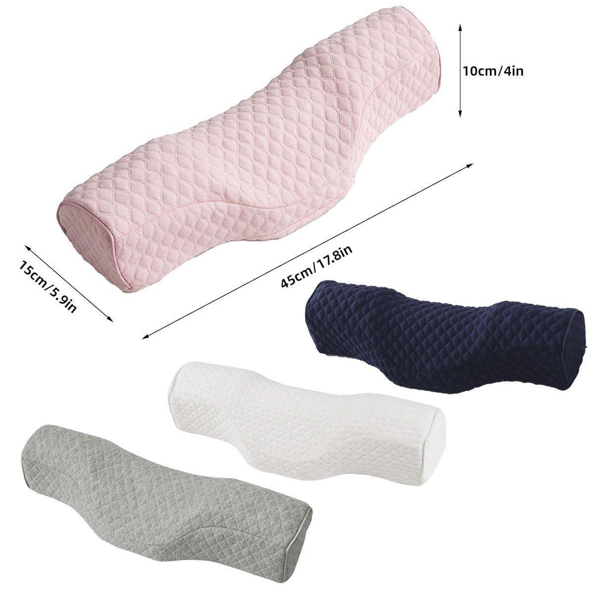 Orthopedic Memory Foam Cervical Neck Pillow for Sleep Support Slow Rebound - Grey