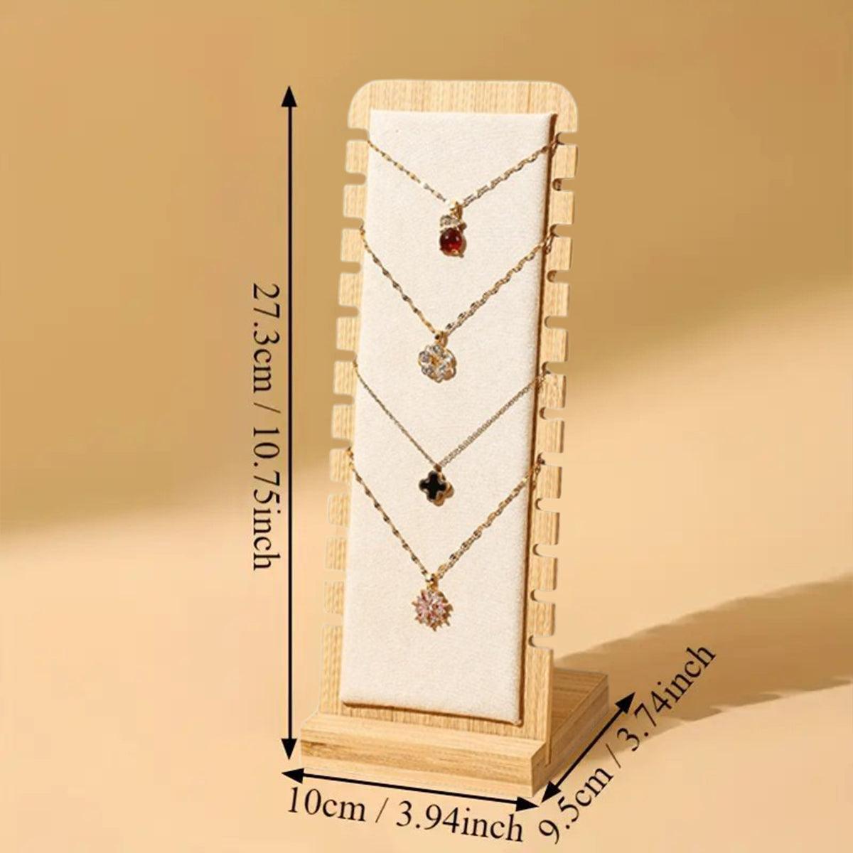 Jewellery Display Rack Necklace Hanging Stand Organiser Holder for Accessories - Green