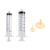 Kitten Puppy Pet Feeding Syringe Feeder Cat Dog Nursing Bottle with Pacifier - M-4PCS