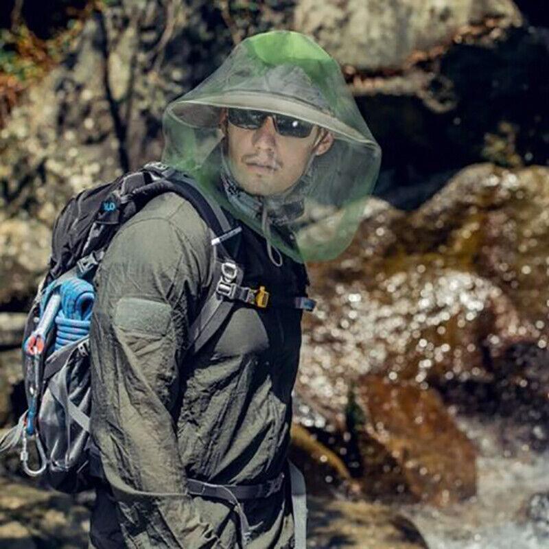 Outdoor Mosquito Head Net Fly Insect Bug Protector for Camping Hiking Fishing