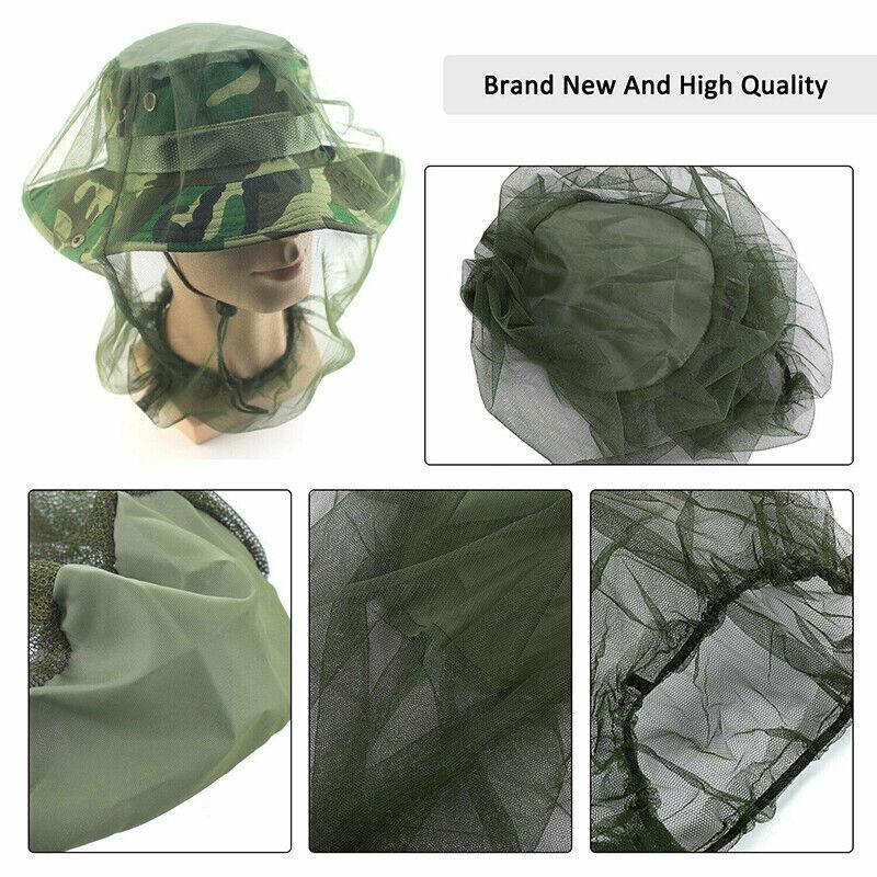 Outdoor Mosquito Head Net Fly Insect Bug Protector for Camping Hiking Fishing