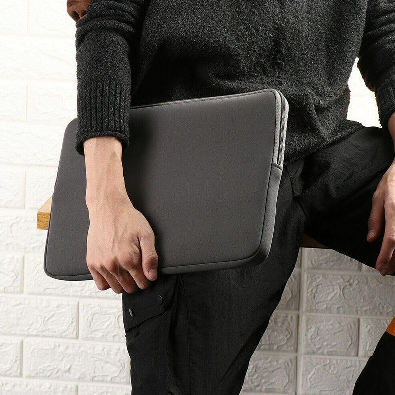 Grey Laptop Macbook Notebook Sleeve Bag Travel Carry Case Cover For 11 13 14 15 Inch Lap Top - 15Inch