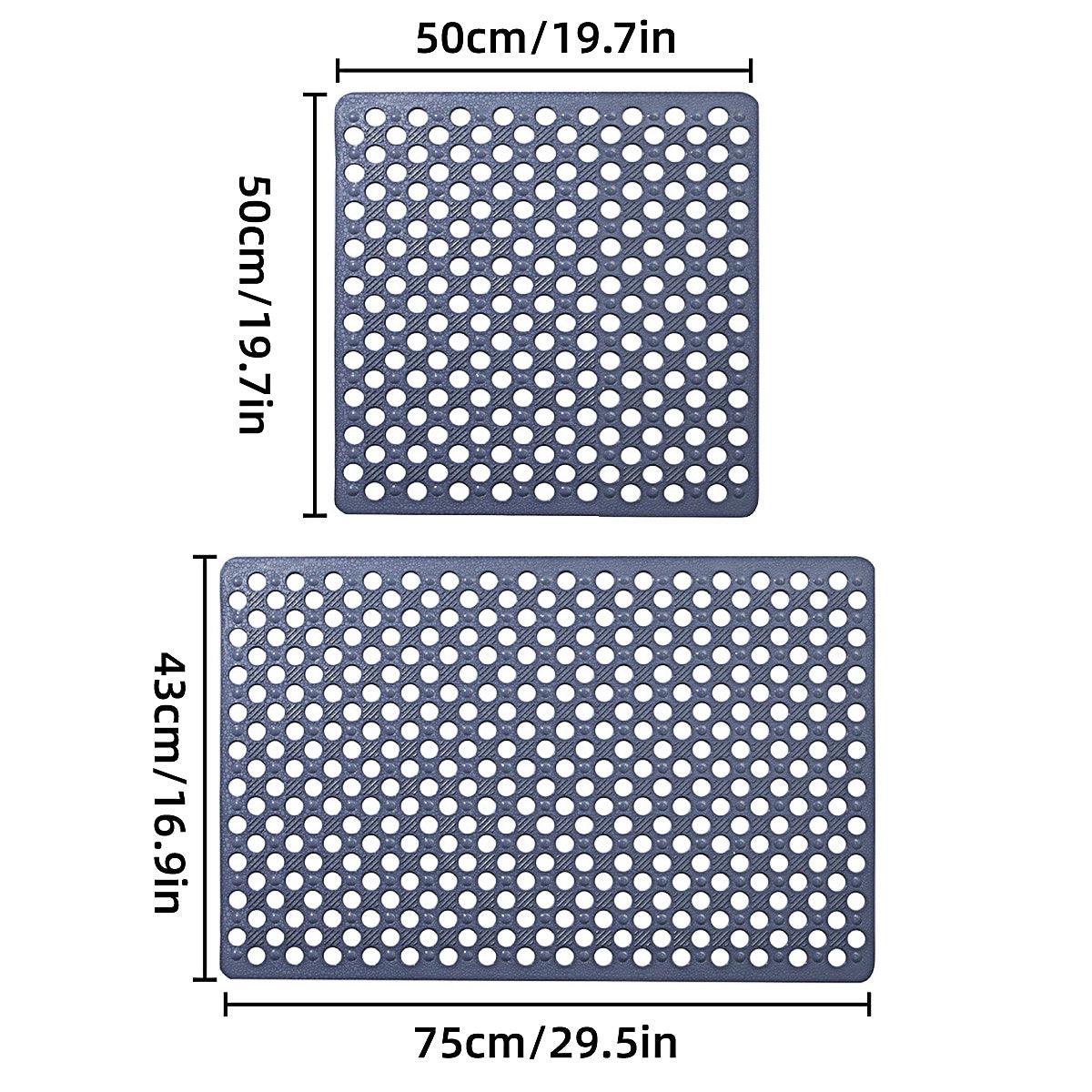 Extra Large Non-Slip Bathroom Mat Anti-Drop Shower Floor Mat Bath Rug Soft Touch - 50-50cm