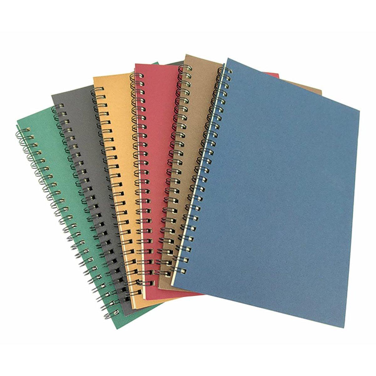 6pcs A5 Spiral Notebook Homework Exercise Book Durable Notepad for School Office