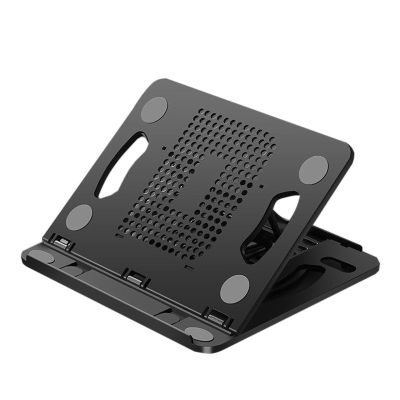 Portable Laptop Stand Foldable Adjustable Lazy Computer Desk - Black